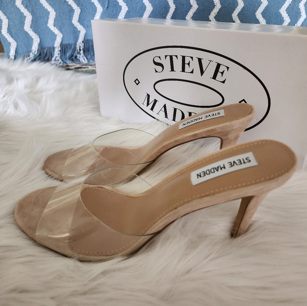 Steve Madden Erin Clear Sandals